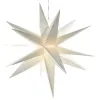 Lumineo Weihnachtsstern Weiß Ø 60 cm 6 LED Kunststoff - warmweiß