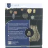 LUMIZ Lampion Solarlampe Bulb 16 Lace Taupe hellgrau Ø 16 cm - Tyvek®