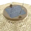 LUMIZ Lampion Solarlampe Crown 40 Topaze Gold goldfarben Ø 40 cm - Tyvek®