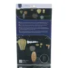 LUMIZ Lampion Solarlampe Cylinder 18 Mandela Petrol blaugrau Ø 18 cm - Tyvek®