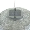 LUMIZ Lampion Solarlampe Cylinder 18 Occult Silver silberfarben Ø 18 cm - Tyvek®
