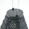 LUMIZ Lampion Solarlampe Drop 28 Topaze Dark Grey dunkelgrau Ø 28 cm - Tyvek®