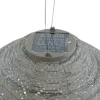 LUMIZ Lampion Solarlampe Jar 30 Mandela Taupe hellgrau Ø 30 cm - Tyvek®