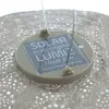 LUMIZ Lampion Solarlampe Oval 40 Paisley Taupe hellgrau Ø 40 cm - Tyvek®