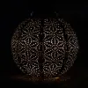 LUMIZ Lampion Solarlampe Round 20 Sashiko Copper kupferfarben Ø 20 cm - Tyvek®