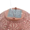 LUMIZ Lampion Solarlampe Round 20 Sashiko Copper kupferfarben Ø 20 cm - Tyvek®