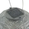 LUMIZ Lampion Solarlampe Round 20 Topaze Silver silberfarben Ø 20 cm - Tyvek®