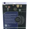 LUMIZ Lampion Solarlampe Round 30 Ikat Black schwarz Ø 30 cm - Tyvek®