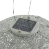 LUMIZ Lampion Solarlampe Round 30 Lace Silver silberfarben Ø 30 cm - Tyvek®