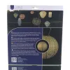 LUMIZ Lampion Solarlampe Round 30 Bazaar Gold goldfarben Ø 30 cm - Tyvek®