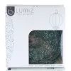 LUMIZ Lampion Solarlampe Round 40 Fiore Green dunkelgrün Ø 40 cm - Tyvek®