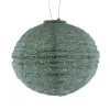 LUMIZ Lampion Solarlampe Round 30 Folia Sage Green salbeigrün Ø 30 cm - Tyvek®