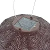 LUMIZ Lampion Solarlampe Cylinder 18 Folia Plum purpurrot Ø 18 cm - Tyvek®