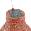 LUMIZ Lampion Solarlampe Bulb 16 Ikat Orange Ø 16 cm - Tyvek®