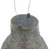 LUMIZ Lampion Solarlampe Bulb 16 Lace Taupe hellgrau Ø 16 cm - Tyvek®