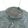 LUMIZ Lampion Solarlampe Diamant 28 Lace Grey Blue graublau Ø 28 cm - Tyvek®