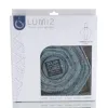 LUMIZ Lampion Solarlampe Diamant 28 Lace Grey Blue graublau Ø 28 cm - Tyvek®