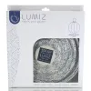 LUMIZ Lampion Solarlampe Round 30 Lace Silver silberfarben Ø 30 cm - Tyvek®
