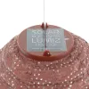 LUMIZ Lampion Solarlampe Jar 30 Mandela Copper kupferfarben Ø 30 cm - Tyvek®