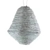 LUMIZ Lampion Solarlampe Can Marrakesh Silver silberfarben Ø 30 cm - Tyvek®
