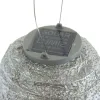 LUMIZ Lampion Solarlampe Can Marrakesh Silver silberfarben Ø 30 cm - Tyvek®
