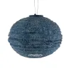 LUMIZ Lampion Solarlampe Round 30 Marrakesh Petrol blaugrau Ø 30 cm - Tyvek®