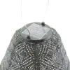 LUMIZ Lampion Solarlampe Can Mosaic Black schwarz Ø 30 cm - Tyvek®