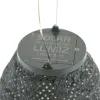 LUMIZ Lampion Solarlampe Long Oval 20 Mosaic Dark Grey dunkelgrau Ø 20 cm - Tyvek®