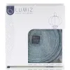 LUMIZ Lampion Solarlampe Oval 40 Mosaic Grey Blue graublau Ø 40 cm - Tyvek®