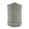 LUMIZ Lampion Solarlampe Cylinder 28 Mosaic Taupe hellgrau Ø 28 cm - Tyvek®