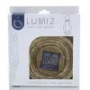 LUMIZ Lampion Solarlampe Bulb 16 Occult Gold goldfarben Ø 16 cm - Tyvek®