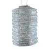 LUMIZ Lampion Solarlampe Cylinder 18 Occult Silver silberfarben Ø 18 cm - Tyvek®