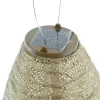LUMIZ Lampion Solarlampe Long Oval 20 Paisley Gold goldfarben Ø 20 cm - Tyvek®