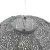 LUMIZ Lampion Solarlampe Round 30 Paisley Dark Grey dunkelgrau Ø 30 cm - Tyvek®