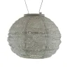 LUMIZ Lampion Solarlampe Round 20 Spectare Taupe hellgrau Ø 20 cm - Tyvek®