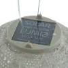 LUMIZ Lampion Solarlampe Round 20 Spectare Taupe hellgrau Ø 20 cm - Tyvek®