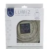 LUMIZ Lampion Solarlampe Round 20 Spectare Taupe hellgrau Ø 20 cm - Tyvek®