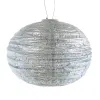 LUMIZ Lampion Solarlampe Round 40 Tigres Silver silberfarben Ø 40 cm - Tyvek®