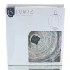 LUMIZ Lampion Solarlampe Round 40 Tigres Silver silberfarben Ø 40 cm - Tyvek®