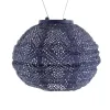 LUMIZ Lampion Solarlampe Round 20 Topaze Future Dusk blau-violett Ø 20 cm - Tyvek®