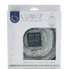 LUMIZ Lampion Solarlampe Round 20 Topaze Silver silberfarben Ø 20 cm - Tyvek®
