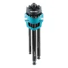 Makita® Innensechskantschlüssel-Set 9-teilig 1,5 - 10 mm mit Kugelkopf und Gürtelhalter - B-65894