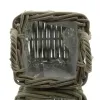 VAN DER LEEDEN Rattan Pflanzkorb mit Griffen & Folienauskleidung 20 x 20 cm