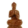 Mini Buddha Statue Gebet – für Dankbarkeit & Einkehr orange