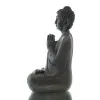 Mini Buddha Statue Gebet – für Dankbarkeit & Einkehr braunschwarz
