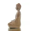 Mini Buddha Statue Meditation – innere Ruhe & Balance terracottafarben