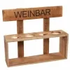 nature trends Holz-Weinbar für 4 Flaschen rechteckig 40 x 46 x 14 cm