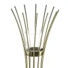 nature trends Kerzenhalter Elegance Goldfarben gebogen mit Glas 40 cm - Metall