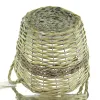 nature trends Pflanzkorb aus Weidenzweigen & Seegras-Rund mit Henkeln Ø 18 cm