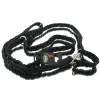 Nobby® Hunde Führleine Geflochten S-M Schwarz 200 cm - Nylon